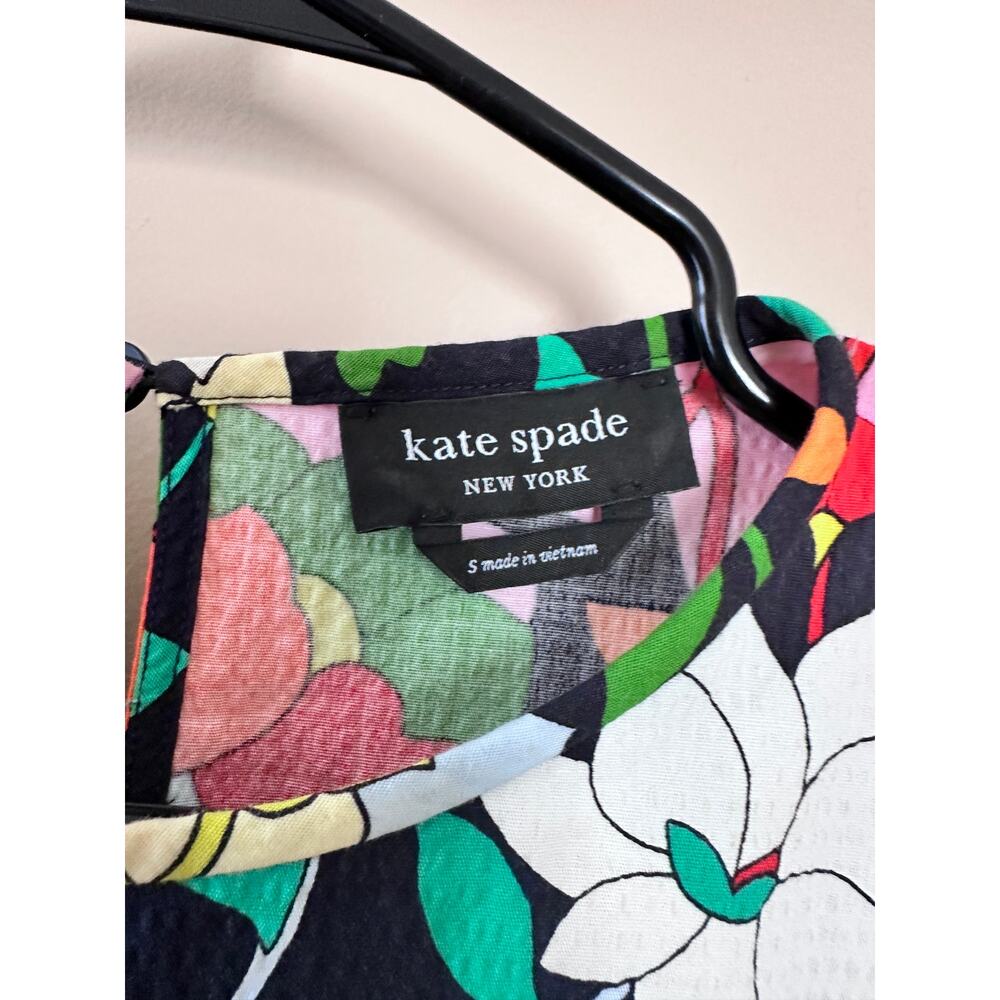 Kate Spade Flower Bed Lawn Floral Midi Dress - Picture 4 of 9